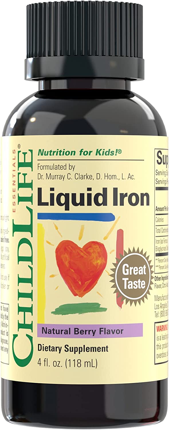 ChildLife , Liquid Iron , Natural Berry Flavor , 118 ml