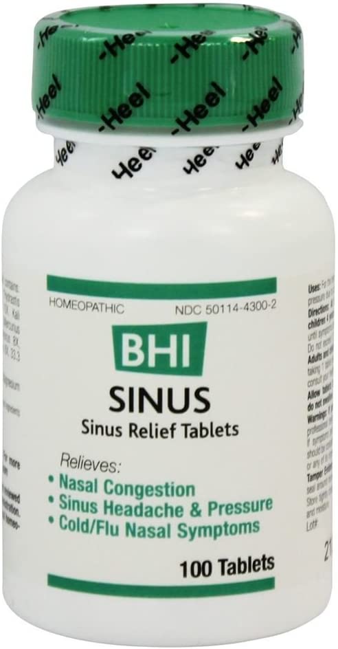MediNatura, BHI, Sinus, 100 Tablets
