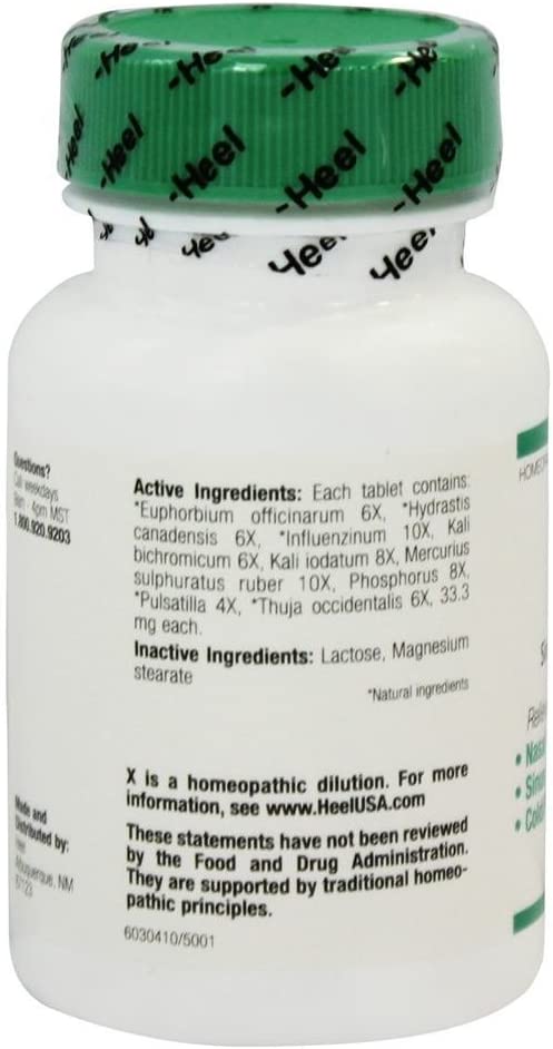 MediNatura, BHI, Sinus, 100 Tablets