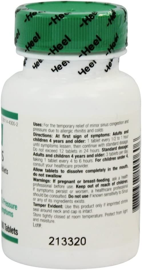 MediNatura, BHI, Sinus, 100 Tablets