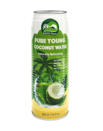 Natures Charm, Pure Coconut Water , 520G