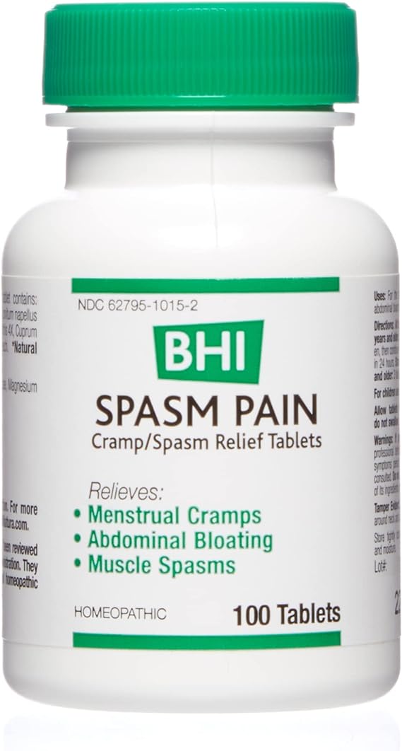 MediNatura, BHI, Spasm Pain, 100 Tablets