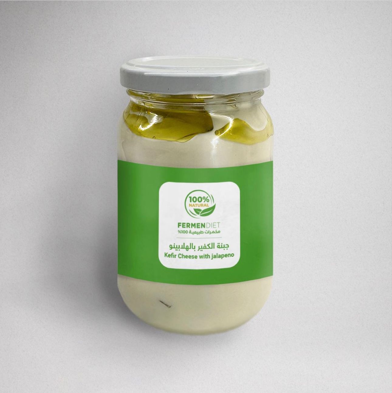 FermenDiet, Kefir cheese with Jalapeno , 320ml