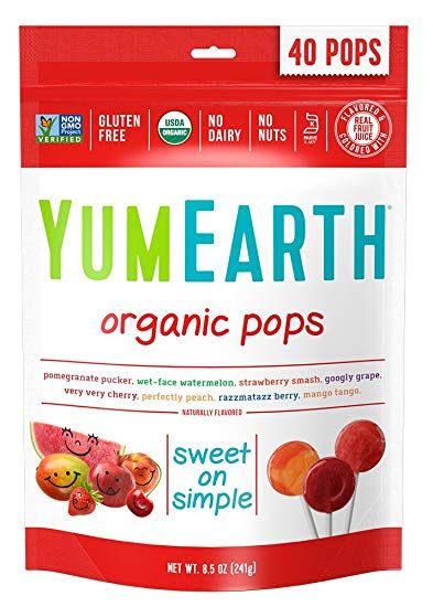 YumEarth, Organic Pops, assorted, 40pcs