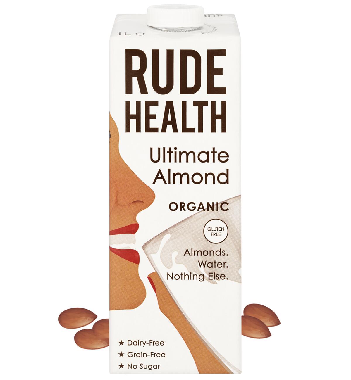 Rude Health, Ultimate Almond Drink, Organic, 1 Ltr