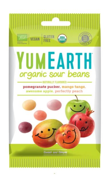 YumEarth, Organic sour beans, 50g
