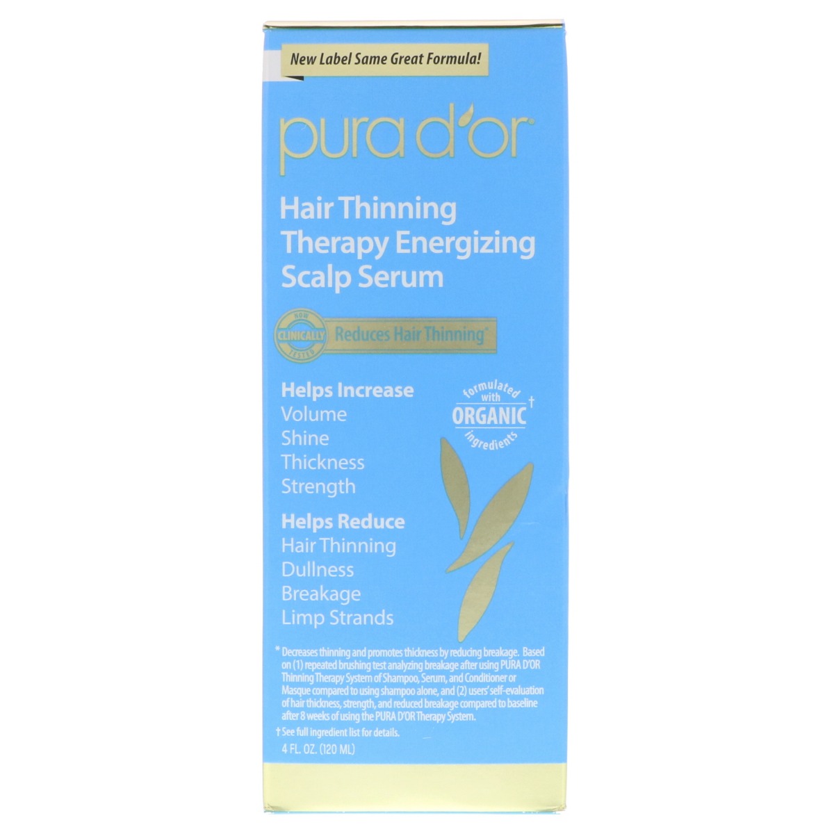 Pura dor, Hair thinning therapy energizing scalp serum, 120ml