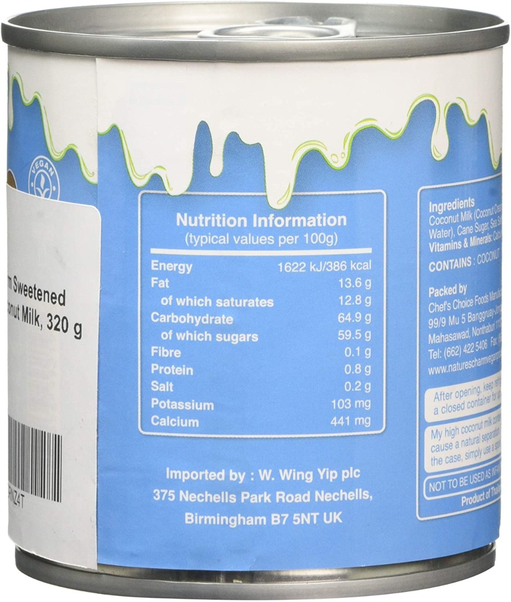 Natures Charm, Sweetened condensed coconut milk, 320g
