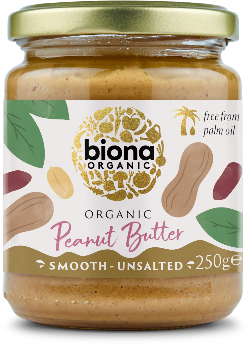 Biona, peanut butter, smooth, 250g