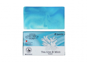 Peninsula farms, goat milk soap, tea tree & mint, 85g