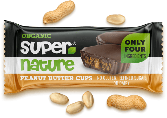 Super Nature, PEANUT BUTTER CUPS, 40g