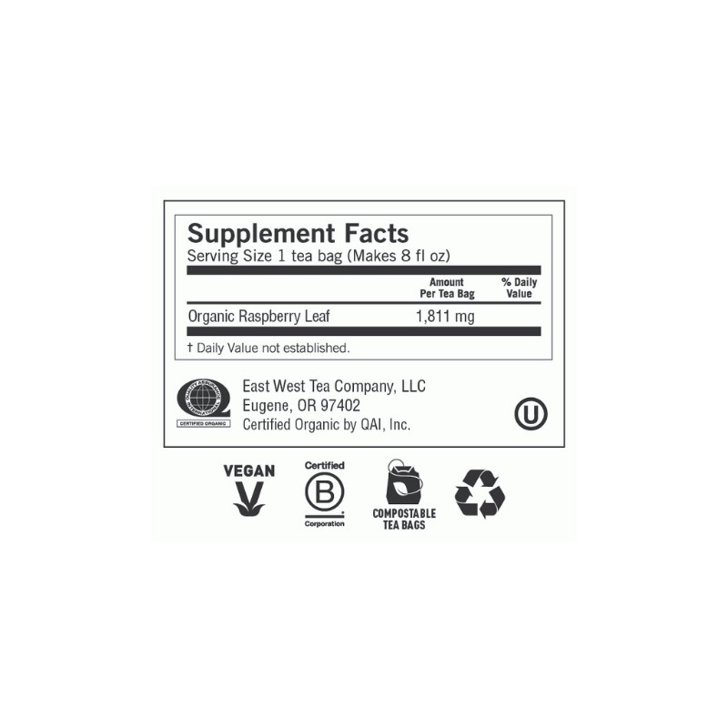 Yogi, Raspberry leaf tea, 16 bags