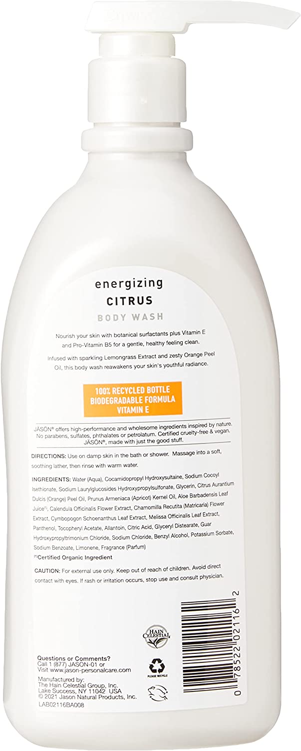 Jason, Natural Body Wash, Citrus, 887ml