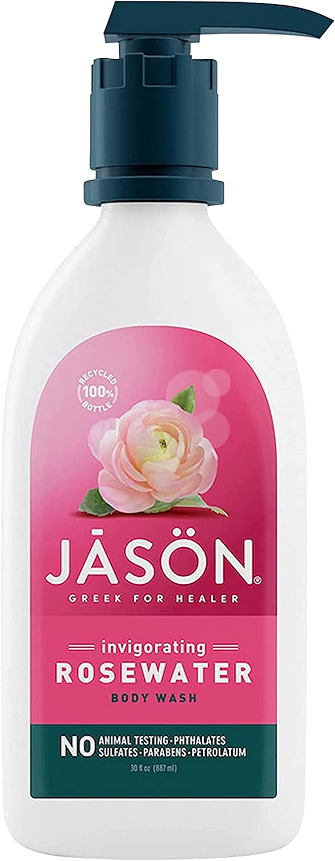 Jason, Natural Body Wash,Rosewater , 887ml