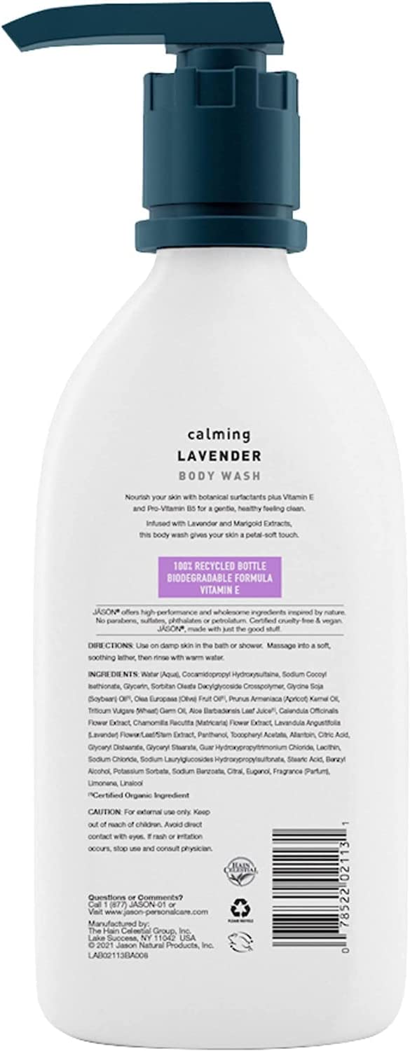 Jason Natural, Body Wash, Calming Lavender, 887 ml