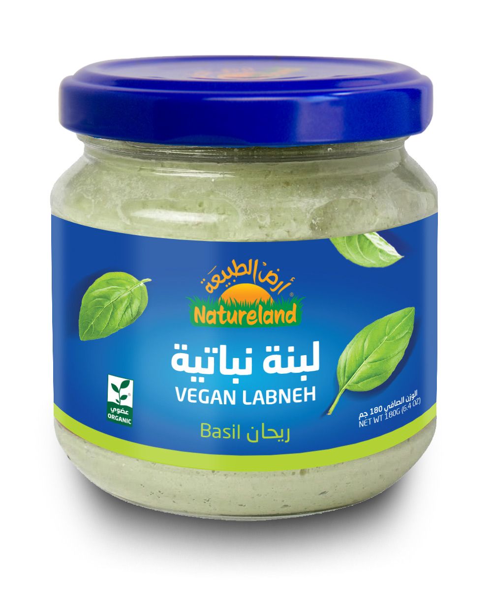 Natureland,Vegan Labneh,Basil,180g