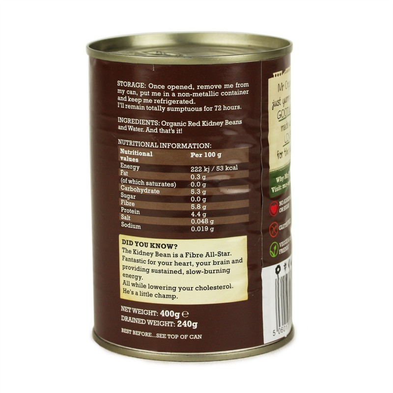 Mr.organic,Red kidney beans,400g