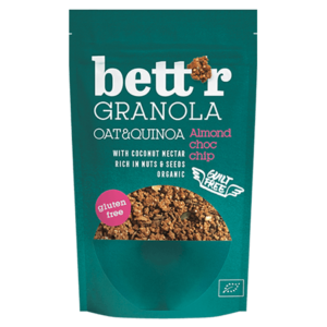 Bettr, Oat and Quinoa granola, Almond & choco chips, 300g