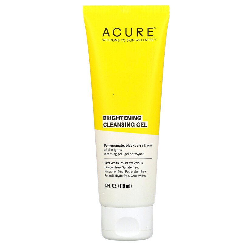 Acure, Brightening Cleansing Gel, 118 ml
