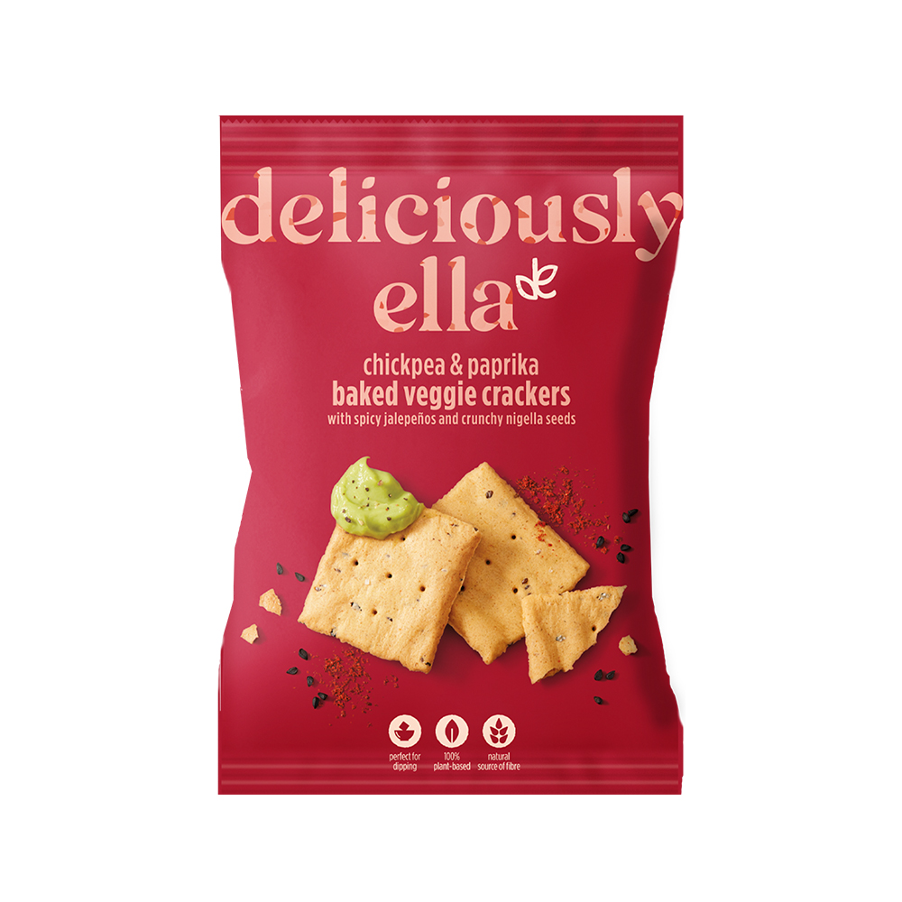 Deliciously Ella ,Chickpea and paprika crackers,100g
