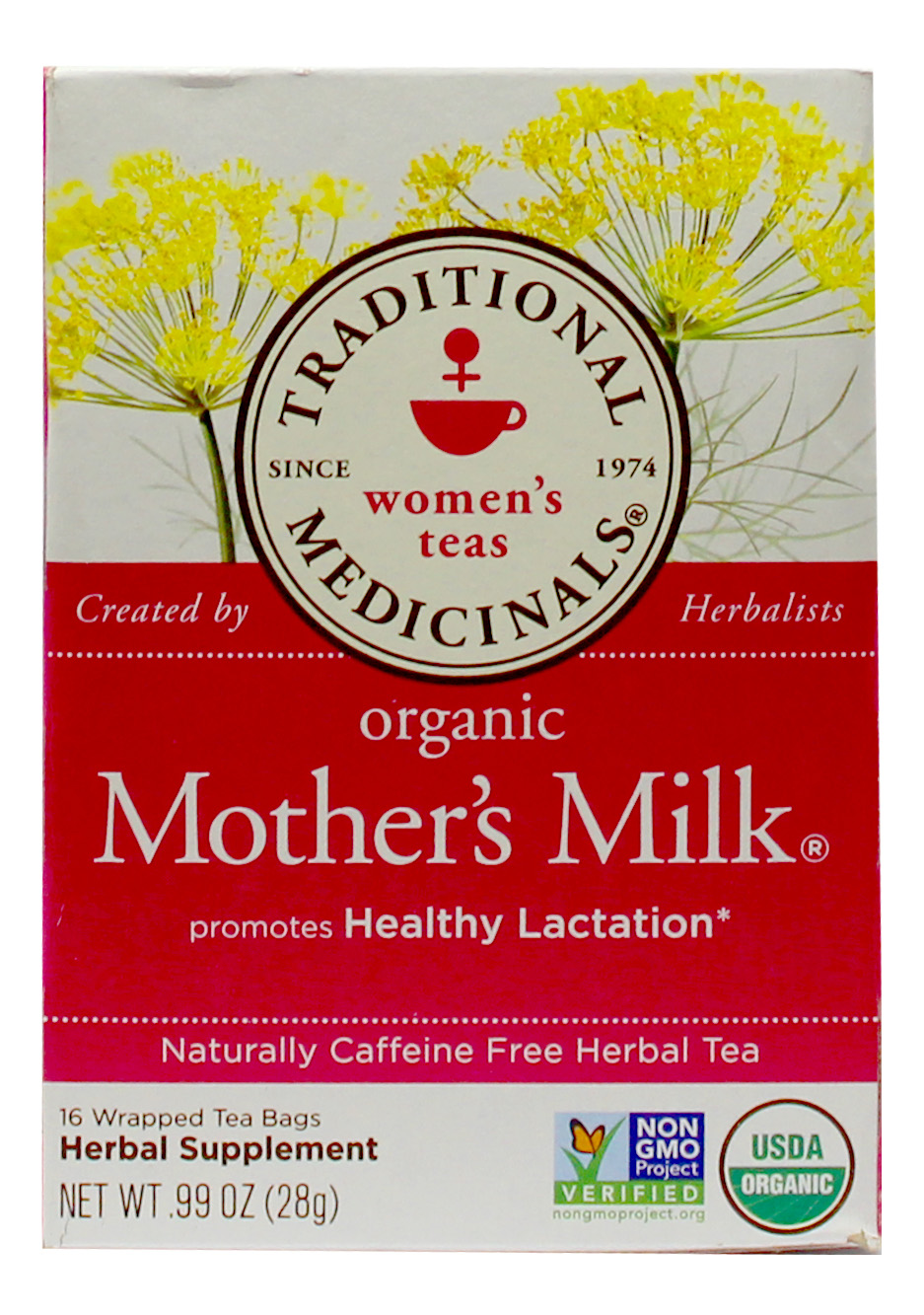 Traditional medicinals, organic mothers milk, 16 bags