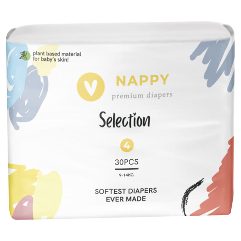Baby Gulf, Nappy Selection Premium Diapers, Size 4 , 30 Pieces