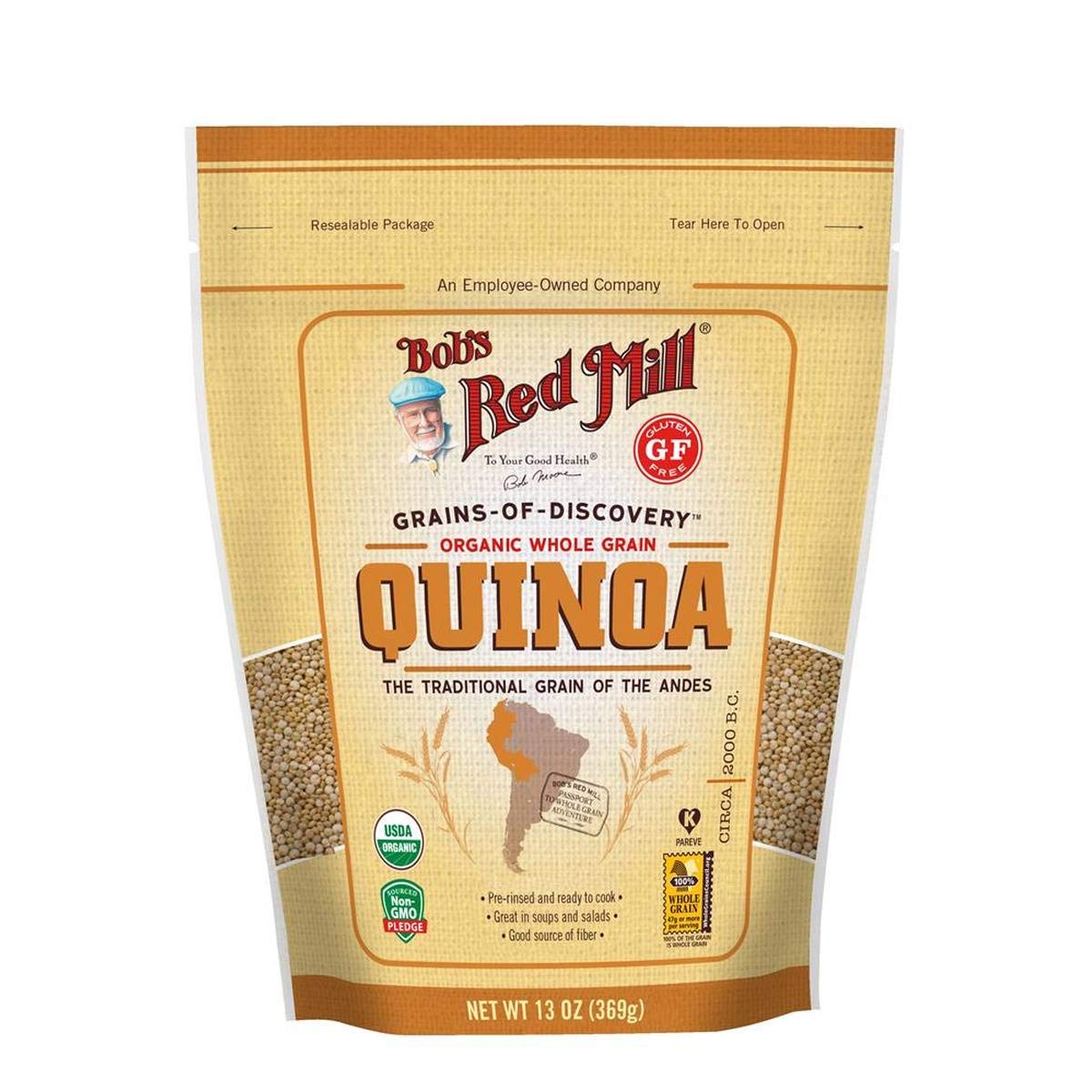Bobs Red Mill, Organic Whole Grain Quinoa ,369g