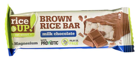 Riceup,Rice bar,Milk chocolate,18g
