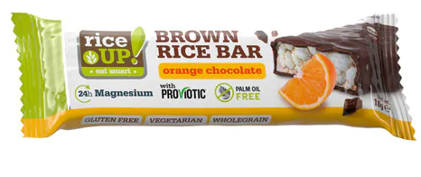 Riceup,Rice bar,Orange chocolate,18g