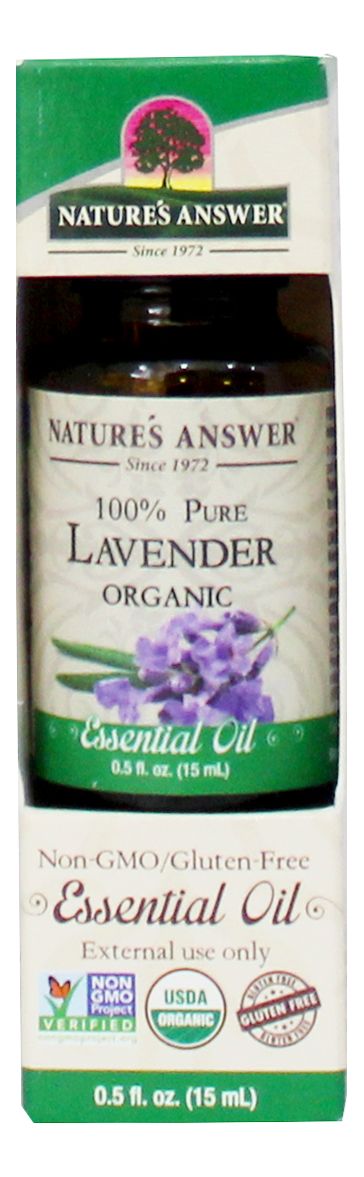 Natures answer, Organic lavender essential oil, 15ml