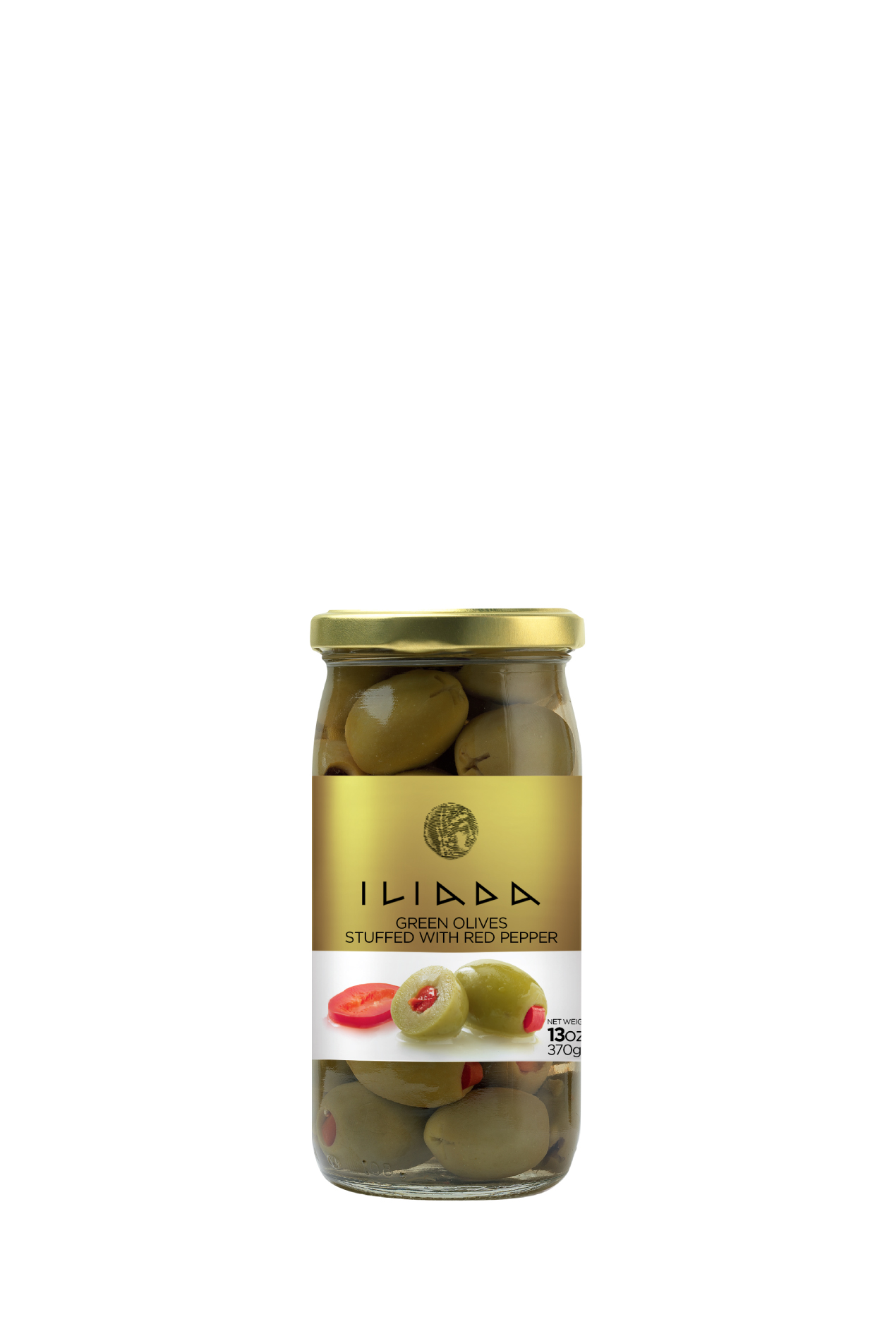 ILIADA, Olives Green Stuff with Pep ,370 g