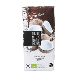 MEYBONA , Milk Chocolate with coconut Flakes 10% , 100g