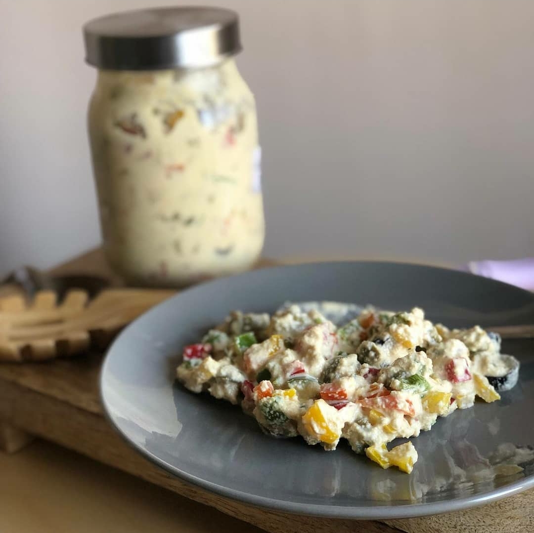 My healthy jars , Cashew cheese with pizza mix , 285ml