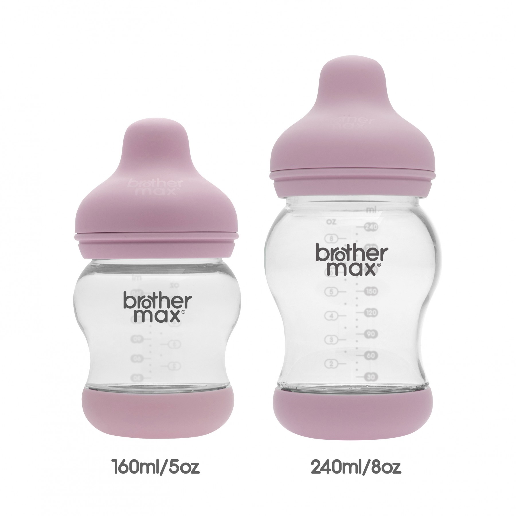 Brother max, Feeding Bottle , Anti-colic ,Pink color, 160ml/5oz