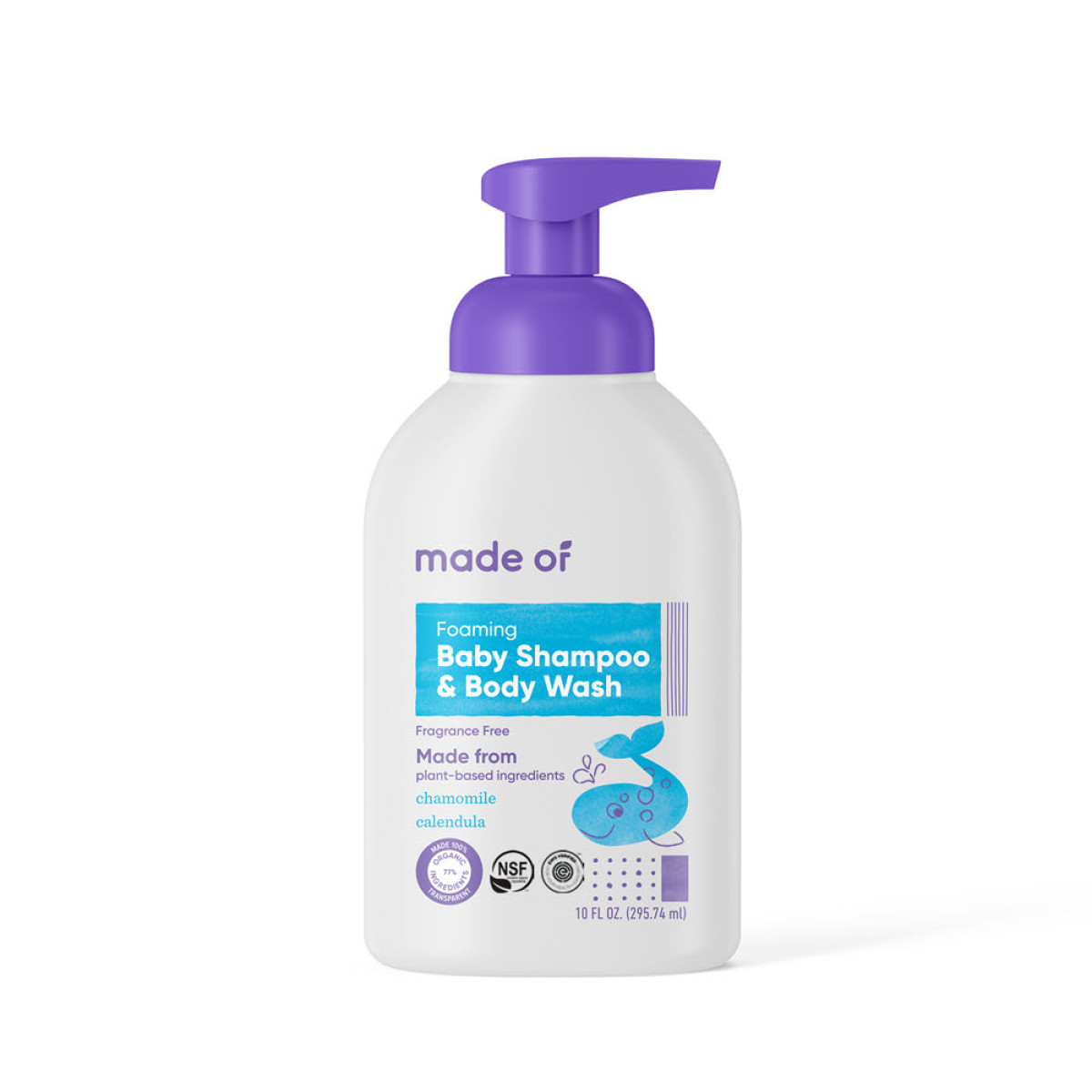 Made of , Baby Shampoo & Body Wash , Calendula , 295.74ml