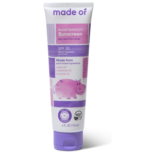 Made of , Sunscreen SPF 30 , Water Resistant , 118 ml
