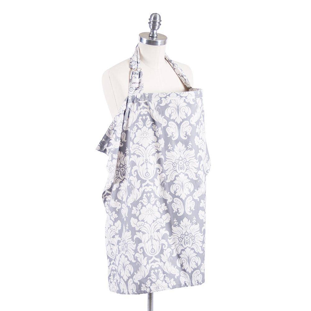 Bebe Au Lait , Cotton Nursing Cover , Chateau Silver